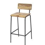 Industrial Mango Wood Bar Chair