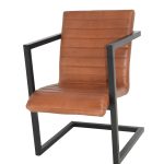 Modern Frame Leather Lounge Chair