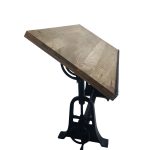 Industrial Crank Drafting Table – Mango Wood & Cast Iron
