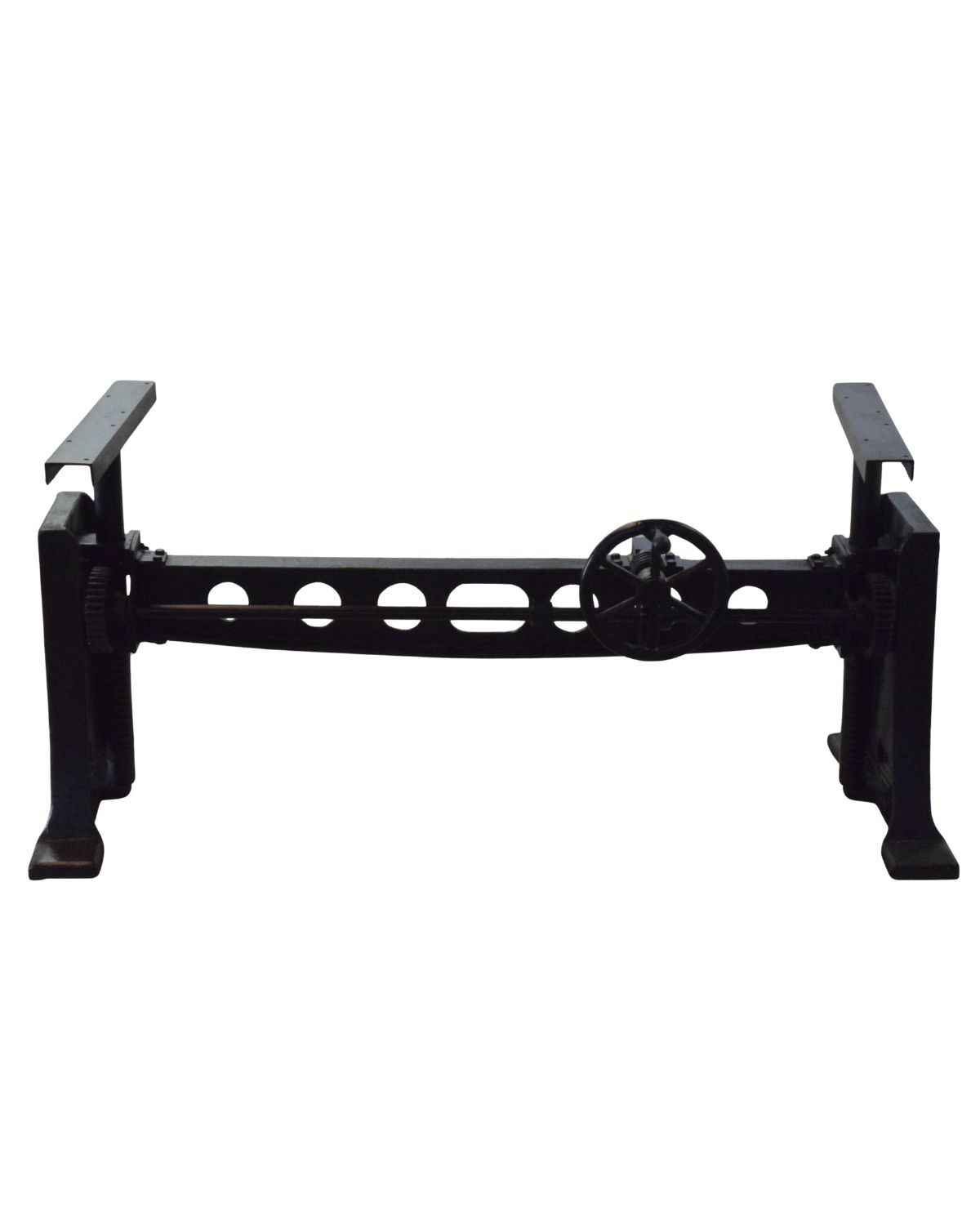 139 Industrial Crank Table Base – Circular Cut-Out Design - Image 1