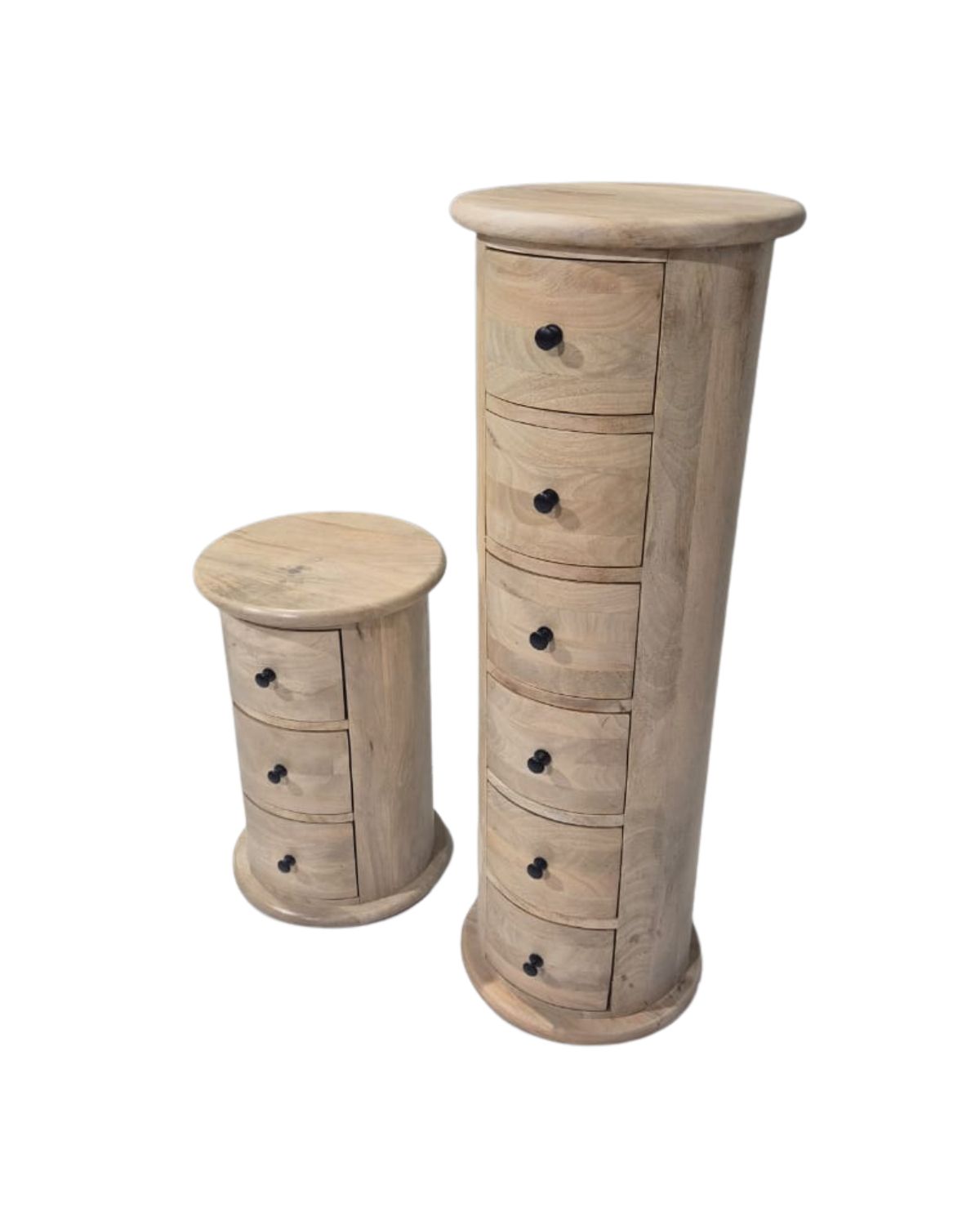 150 Round Tower Wooden Drawer Set - Image 1
