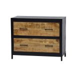 Industrial Mango Wood 2-Drawer Chest