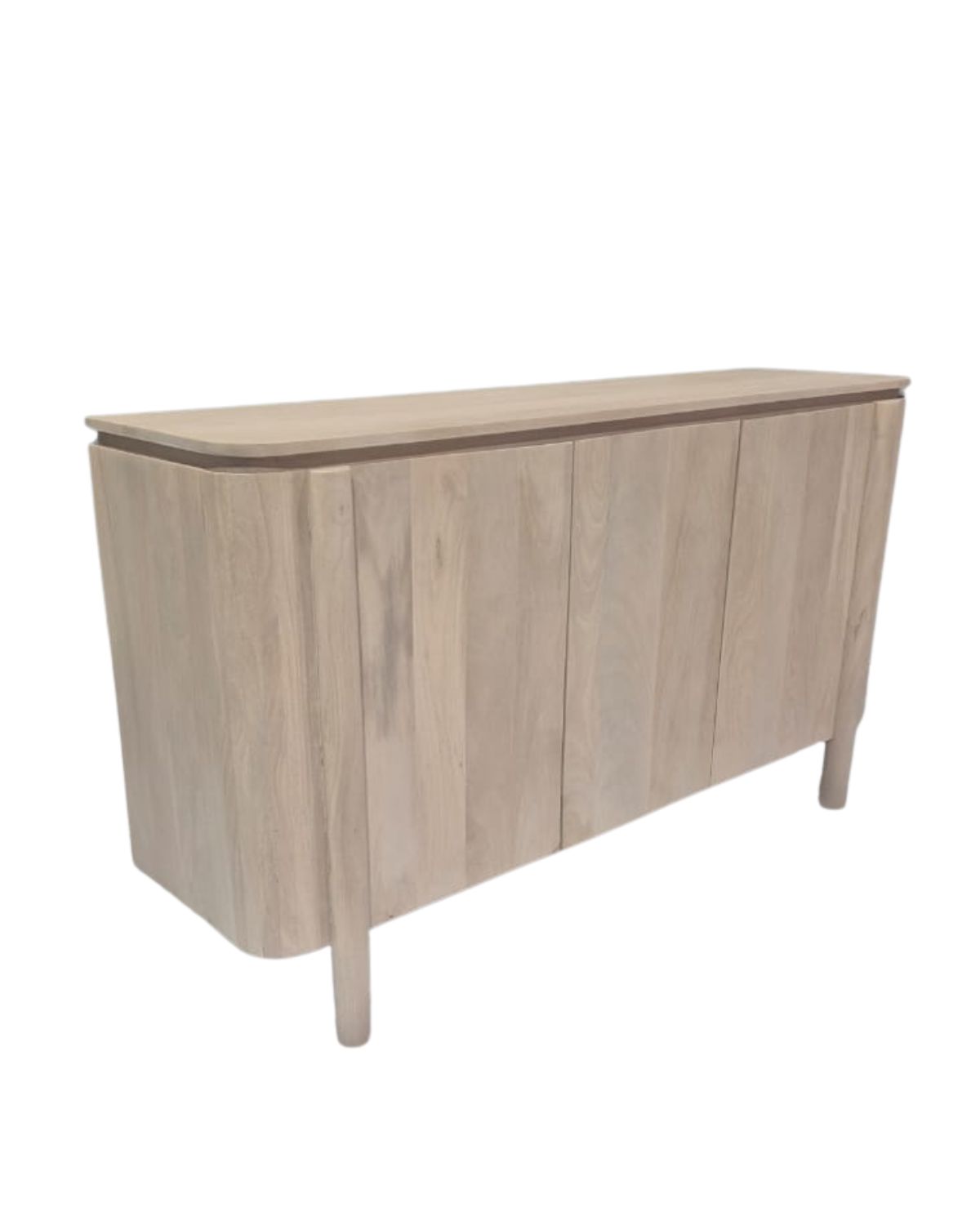188 Modern Minimalist Solid Wood Curved Sideboard - Image 1