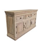 Classic Solid Wood Sideboard with Drawers & Double Cabinets