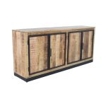 Industrial Mango Wood Metal-Frame Sideboard