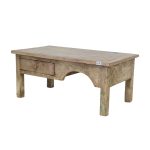Vintage Antique Wooden Coffee Table with Drawer