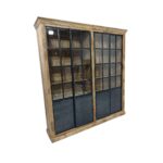 Vintage-Style Mango Wood Storage & Display Cabinet