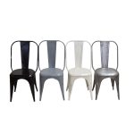 Industrial Metal Dining Chair Set