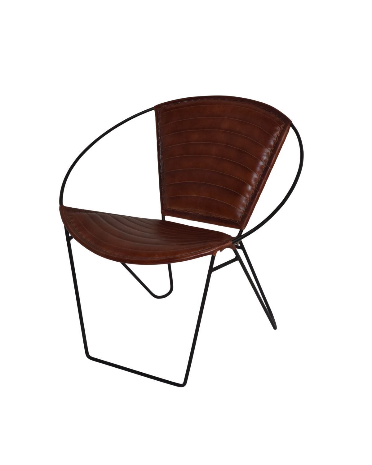 97 Orbit Leather Lounge Chair - Image 1