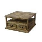 Solid Wood Multi-Functional TV & Media Cabinet with Open Shelf & Dual Drawers