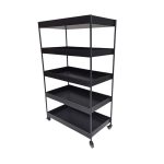 Industrial Metal Storage Rack on Wheels