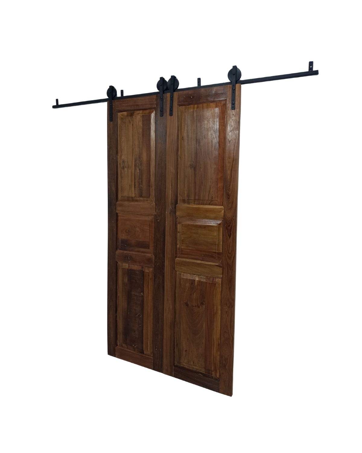 342 Solid Wood Sliding Barn Door Set - Image 1
