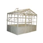 Vintage Iron Greenhouse Planter – Decorative Garden Showcase
