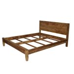 Rustic Solid Mango Wood Bed Frame