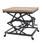 Industrial Adjustable Crank Table