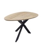 Modern Oval Mango Wood Dining Table