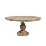 Classic Pedestal Round Wooden Dining Table