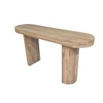 Solid Wood Oval Console Table
