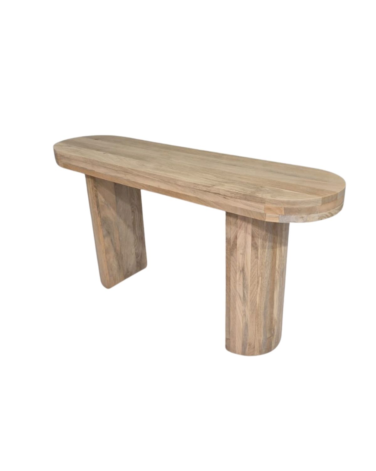 428 Solid Wood Oval Console Table - Image 1
