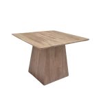 Solid Wood Square Flare-Base Dining Table