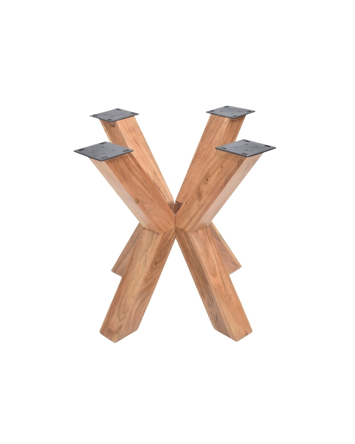 467 Solid Wood Cross-Leg Table Base – Heavy-Duty Support Stand - Image 1